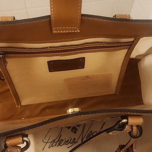 PATRICIA NASH Gianella Tote Mesh Cavo Appllique Tooled - Picture 3 of 10